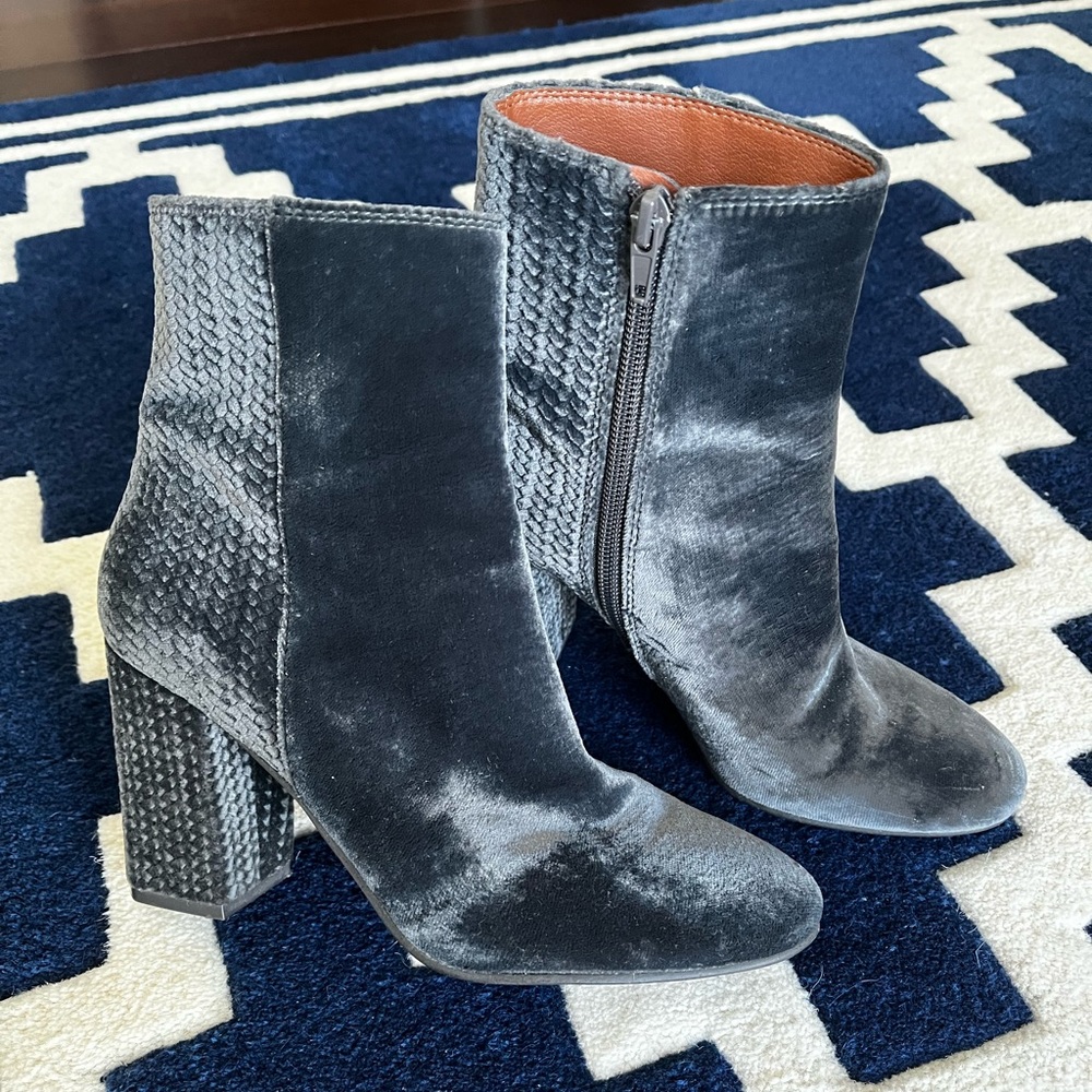 Lucky Brand Velvet Booties